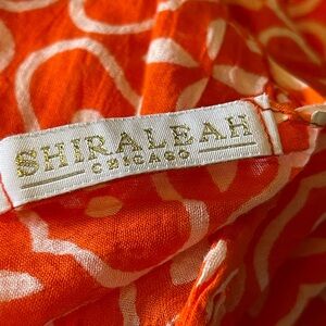 Shiraleah  Chicago Bold Orange and White Scarf